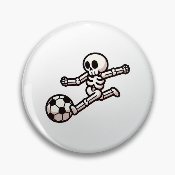 Item preview, Skeleton Playing Soccer Poster designed and sold by BusyIsaWork.