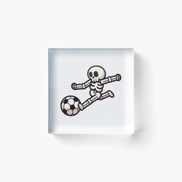 Item preview, Skeleton Playing Soccer Poster designed and sold by BusyIsaWork.