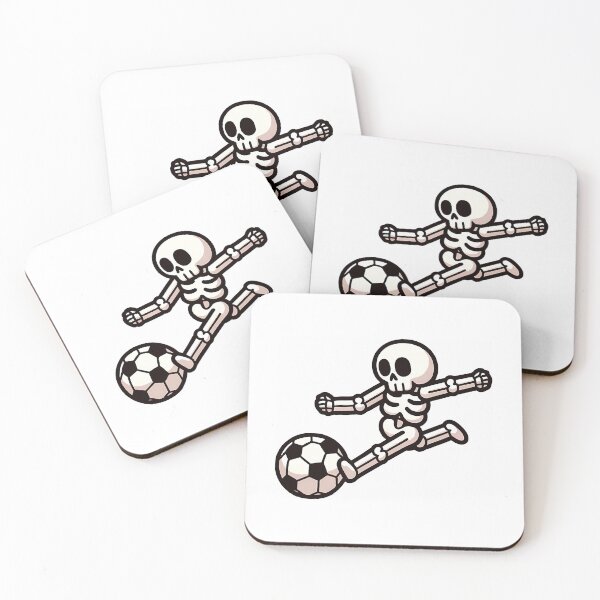 Item preview, Skeleton Playing Soccer Poster designed and sold by BusyIsaWork.