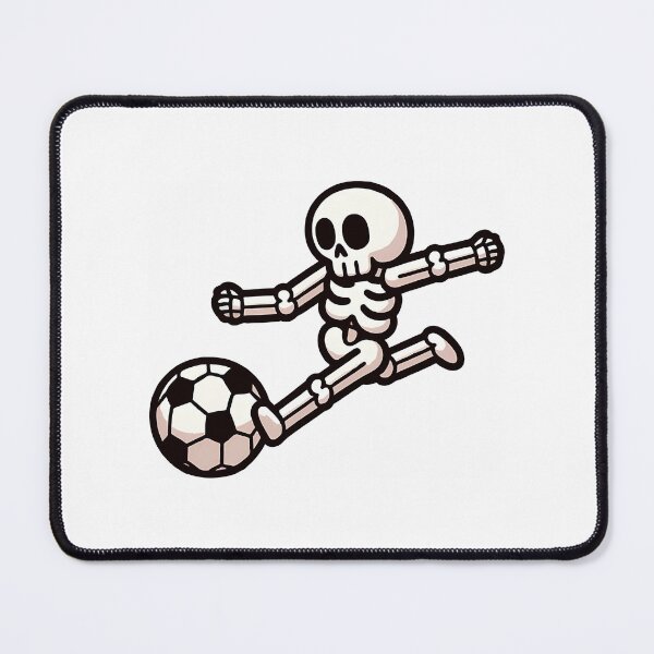 Item preview, Skeleton Playing Soccer Poster designed and sold by BusyIsaWork.