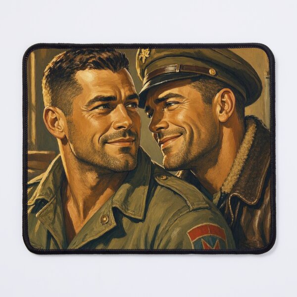 Item preview, Gay Leather Military "Aces High" Vintage Retro Color Art Design designed and sold by ItsAKinkThing.