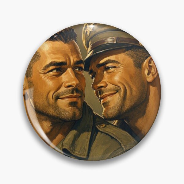 Item preview, Gay Leather Military "Aces High" Vintage Retro Color Art Design designed and sold by ItsAKinkThing.