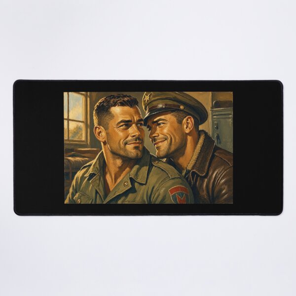Item preview, Gay Leather Military "Aces High" Vintage Retro Color Art Design designed and sold by ItsAKinkThing.