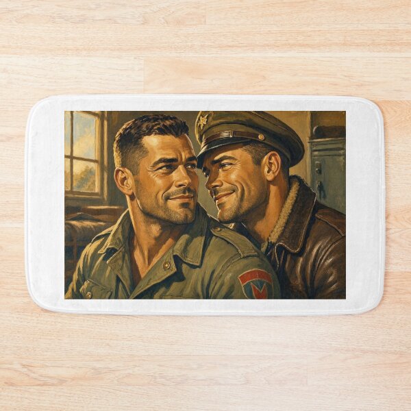 Item preview, Gay Leather Military "Aces High" Vintage Retro Color Art Design designed and sold by ItsAKinkThing.