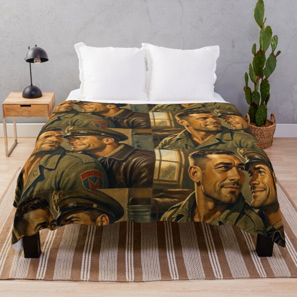 Item preview, Gay Leather Military "Aces High" Vintage Retro Color Art Design designed and sold by ItsAKinkThing.