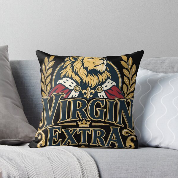 Item preview, Virgin Extra – Majestic Lion King Funny Typography designed and sold by mnkyride.