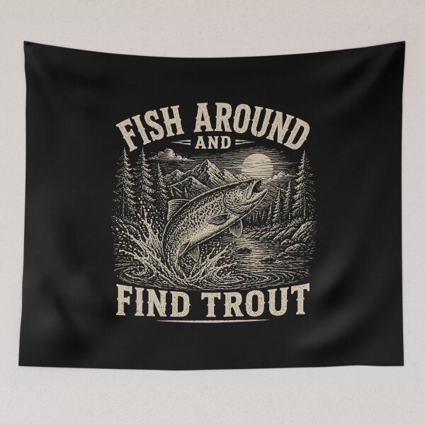 Item preview, Fish Around and Find Trout Fishing designed and sold by Animavera.