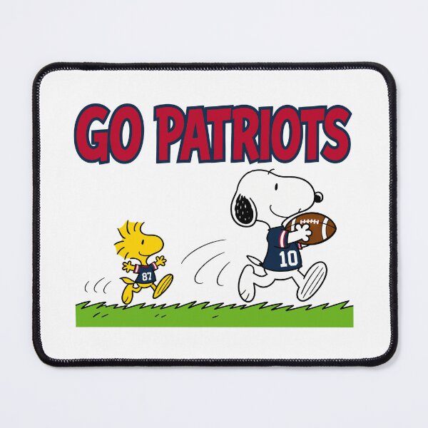 Item preview, Snoopy & Woodstock New England Patriots Football Retro F418 designed and sold by GLUVY-THEME.