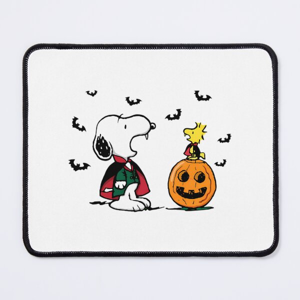 Item preview, Snoopy Halloween Vampire Fun With Woodstock And Pumpkin designed and sold by BusyIsaWork.