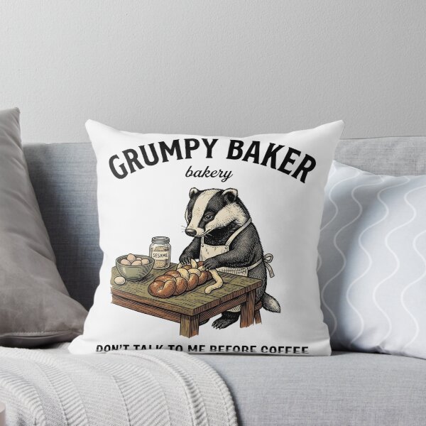 Item preview, Adorable Badger Chef Woodland Baking Artwork designed and sold by StickerNestYou.