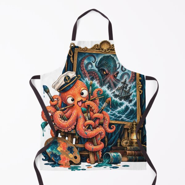 Item preview, Goofy Octopus Fierce Portrait designed and sold by SiamSmiles.