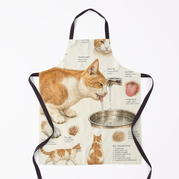 Item preview, Domestic cat botanical poster designed and sold by KALEIDOSCOPE UK.