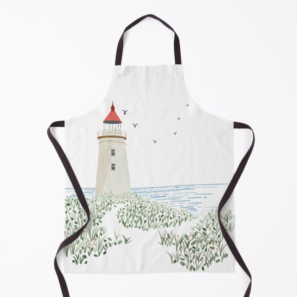 Item preview, Vintage Coastal Lighthouse Watercolor Art Gift for Ocean Lovers designed and sold by LafinaArt.