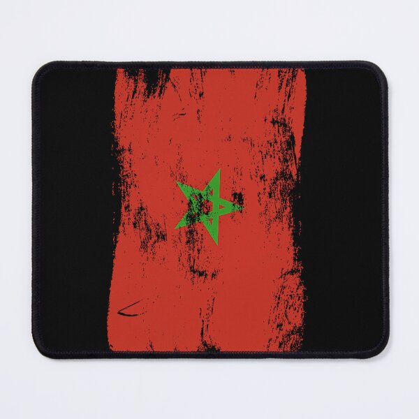 Item preview, Morocco Flag Distressed Paint Brush Stroke Moroccan Pride designed and sold by Danny-Arts1.