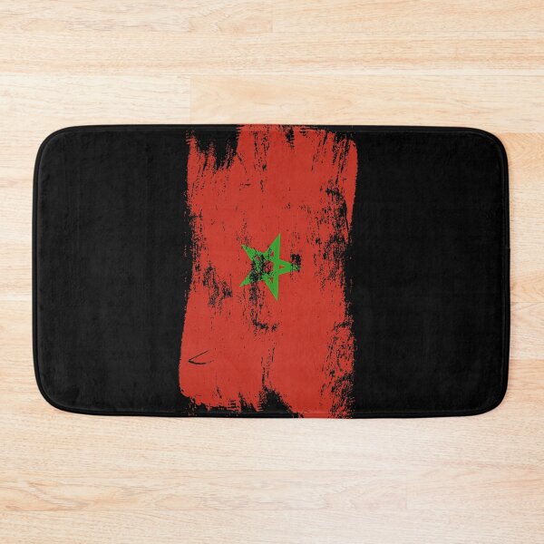 Item preview, Morocco Flag Distressed Paint Brush Stroke Moroccan Pride designed and sold by Danny-Arts1.