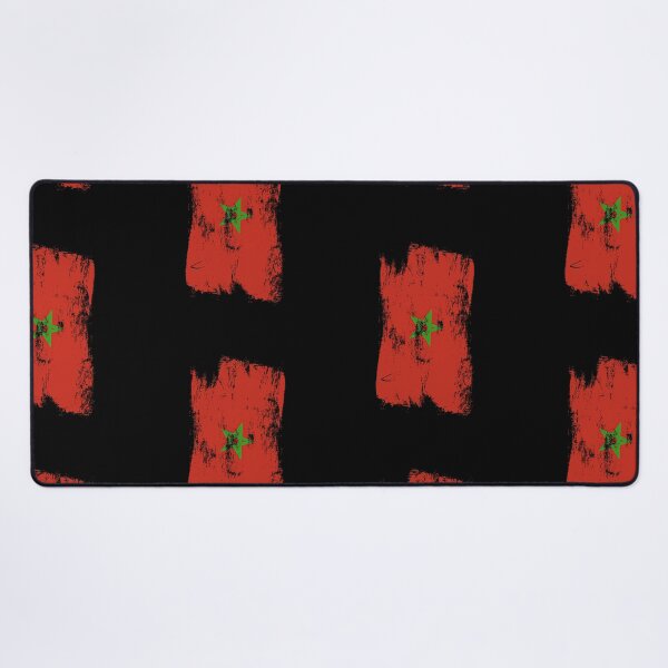 Item preview, Morocco Flag Distressed Paint Brush Stroke Moroccan Pride designed and sold by Danny-Arts1.