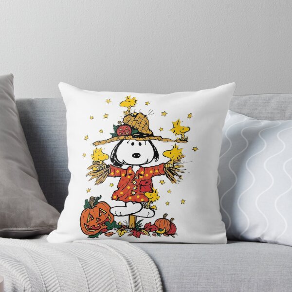 Item preview, Snoopy Scarecrow Fall Autumn Halloween Pumpkin Cute designed and sold by BusyIsaWork.