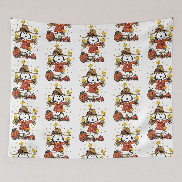 Item preview, Snoopy Scarecrow Fall Autumn Halloween Pumpkin Cute designed and sold by BusyIsaWork.