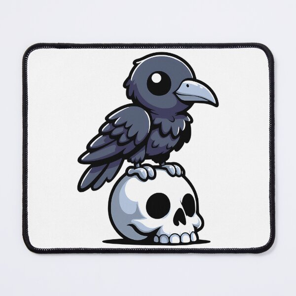 Item preview, Cute Crow On A Skull designed and sold by PennysCrafts.