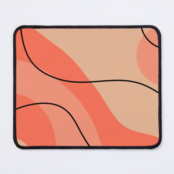 Item preview, Coral Flow – Retro Coral Abstract Wavy Pattern designed and sold by MKFDesigns.