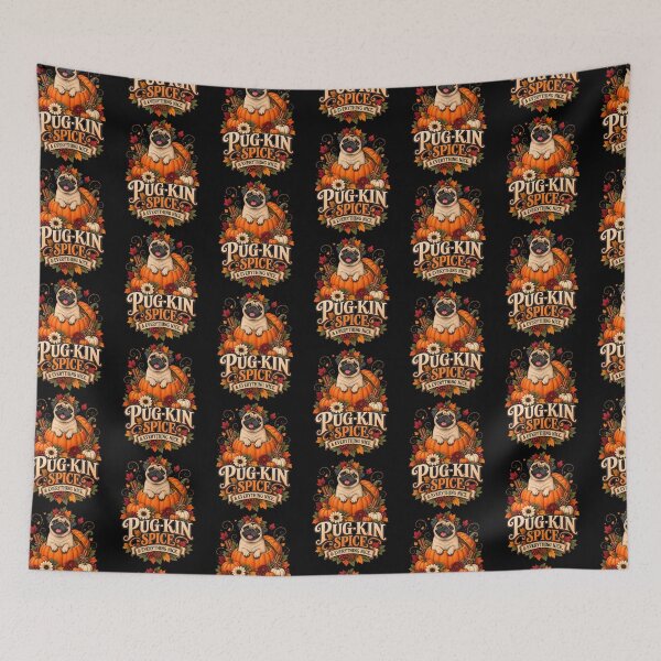 Item preview, Pug-Kin Spice And Everything Nice Pug Dog Retro Autumn Fall designed and sold by OddityVault.