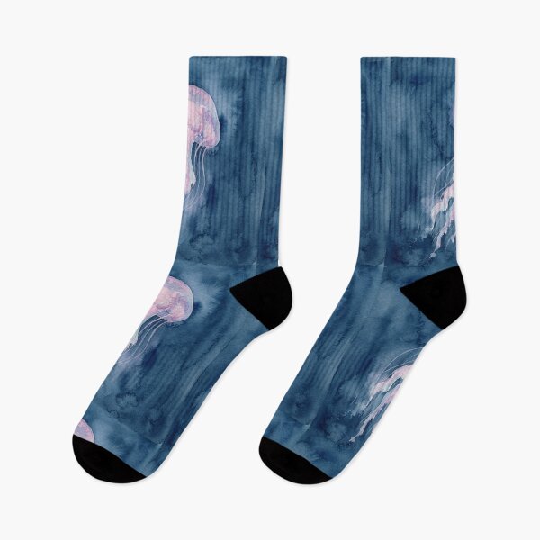 Item preview, Dreamy Pink Watercolor Jellyfish Ocean Art designed and sold by bvdesignart.