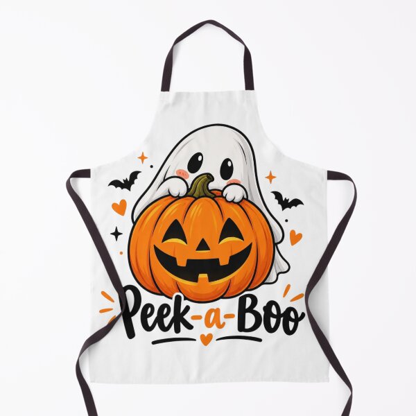 Item preview, Peek-a-Boo Cute Ghost Pumpkin Halloween | Kawaii Spooky Autumn Design designed and sold by Sanika arts .