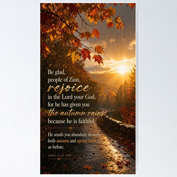 Item preview, Joel 2:23 NIV - v1 - JCTRUTHER designed and sold by JCTRUTHERshop.