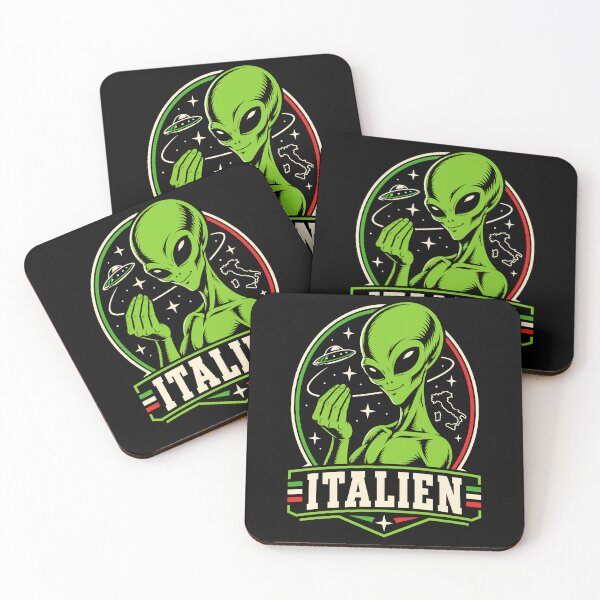 Item preview, Italien Funny Alien Italian Hand Sign Italy Humor designed and sold by gordonbwyashop.