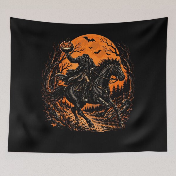 Item preview, Headless Pumpkin Rider Haunted Funny Halloween designed and sold by Alzasshop.