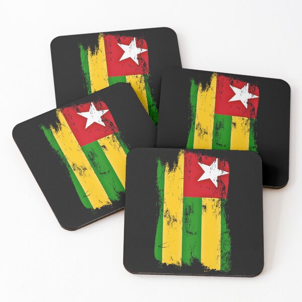 Item preview, Togo Flag Distressed Paint Brush Stroke Togolese Pride designed and sold by Danny-Arts1.