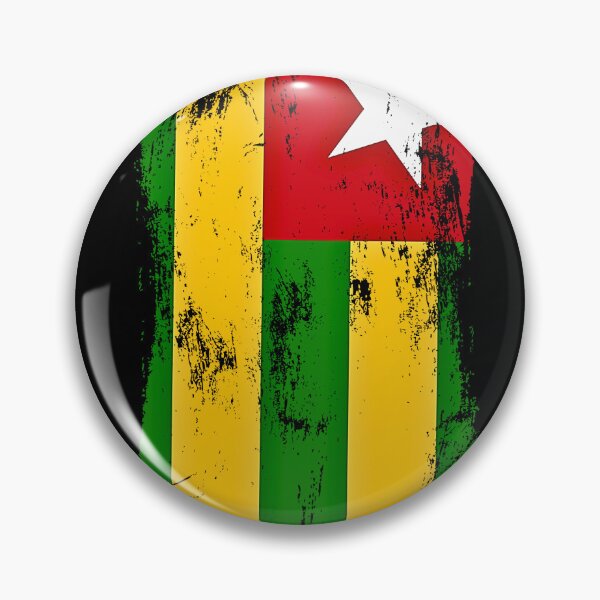 Item preview, Togo Flag Distressed Paint Brush Stroke Togolese Pride designed and sold by Danny-Arts1.