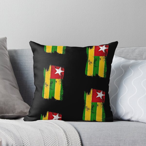 Item preview, Togo Flag Distressed Paint Brush Stroke Togolese Pride designed and sold by Danny-Arts1.