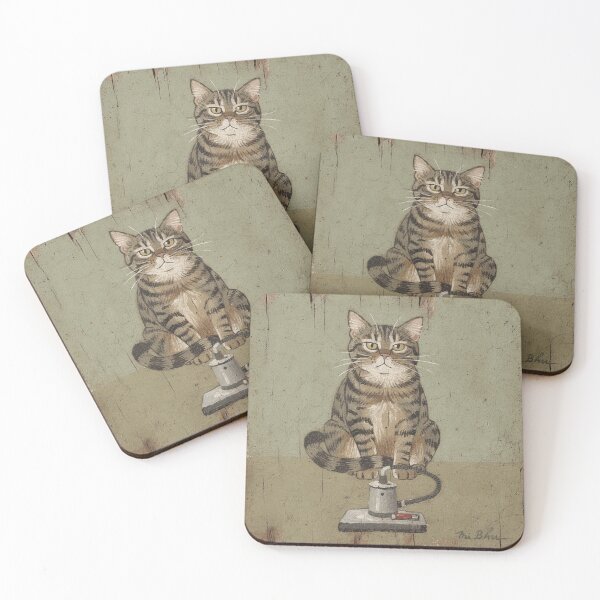 Item preview, The Vacuum Standoff Cat designed and sold by PictorialWhimsy.