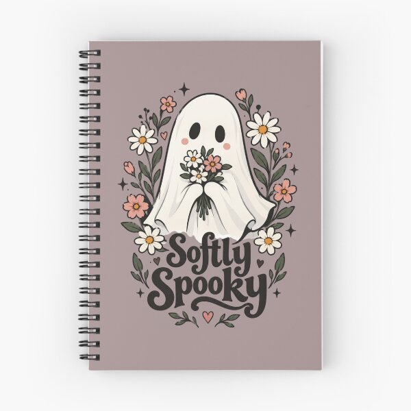 Item preview, Softly Spooky Floral Ghost – Cute Kawaii Halloween designed and sold by Sanika arts .