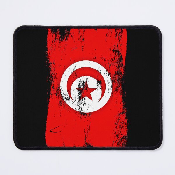 Item preview, Tunisia Flag Distressed Paint Brush Stroke Tunisian Pride designed and sold by Danny-Arts1.