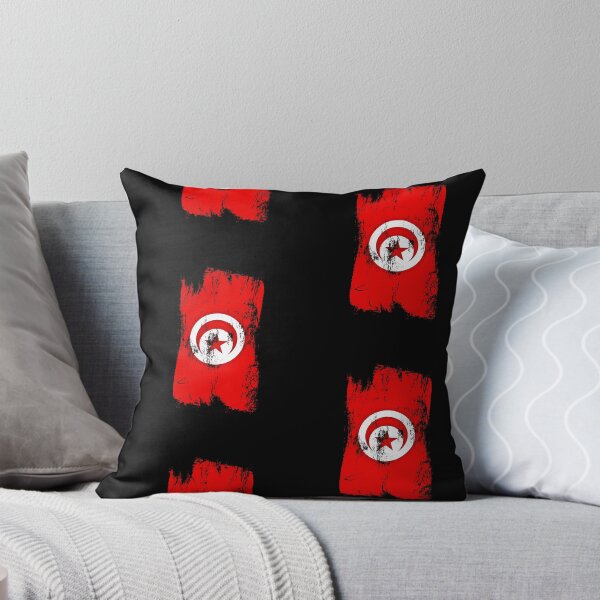 Item preview, Tunisia Flag Distressed Paint Brush Stroke Tunisian Pride designed and sold by Danny-Arts1.