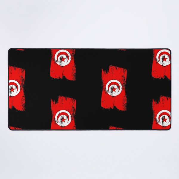 Item preview, Tunisia Flag Distressed Paint Brush Stroke Tunisian Pride designed and sold by Danny-Arts1.