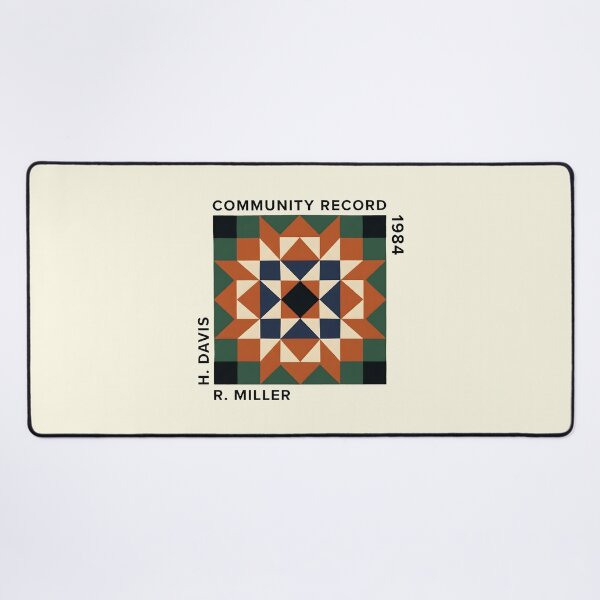 Item preview, Quilter Community Record Vintage Geometric Quilt Pattern designed and sold by SplashTastic.