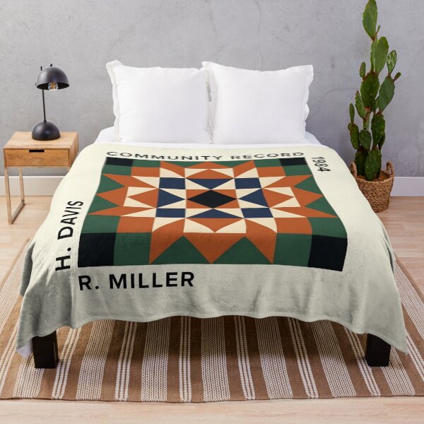 Item preview, Quilter Community Record Vintage Geometric Quilt Pattern designed and sold by SplashTastic.