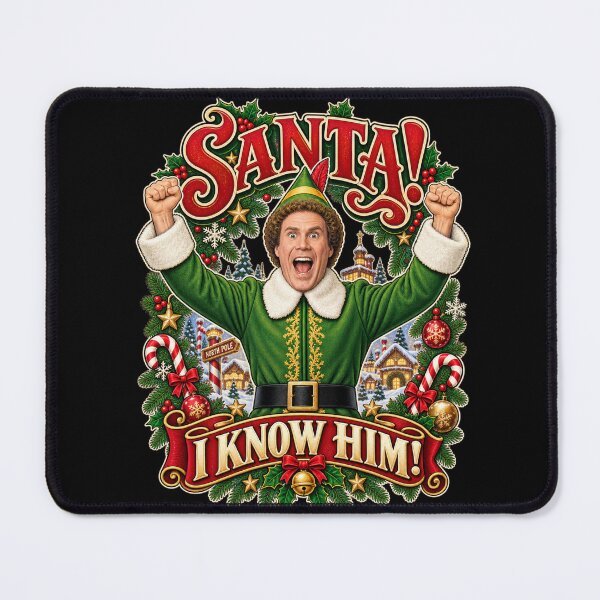 Item preview, Elf: Santa, I know him!  designed and sold by Britify UK.