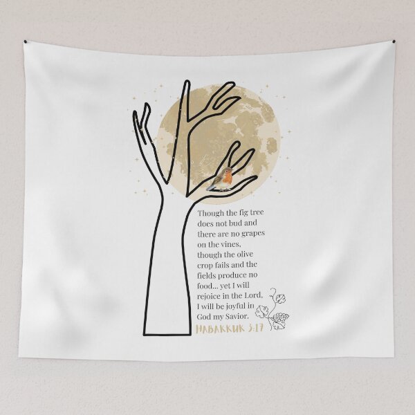 Item preview, Bible art Habakkuk 3:17 Though the fig tree designed and sold by Boy and Belugee.