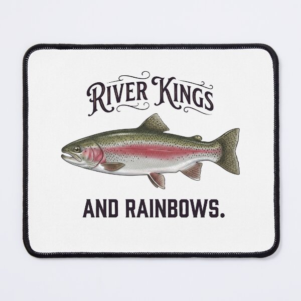 Item preview, River Kings and Rainbows Trout Fishing Graphic designed and sold by NobleCast .