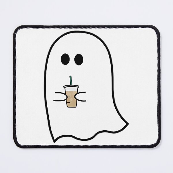 Item preview, Ghost Drinking Iced Coffee designed and sold by PennysCrafts.