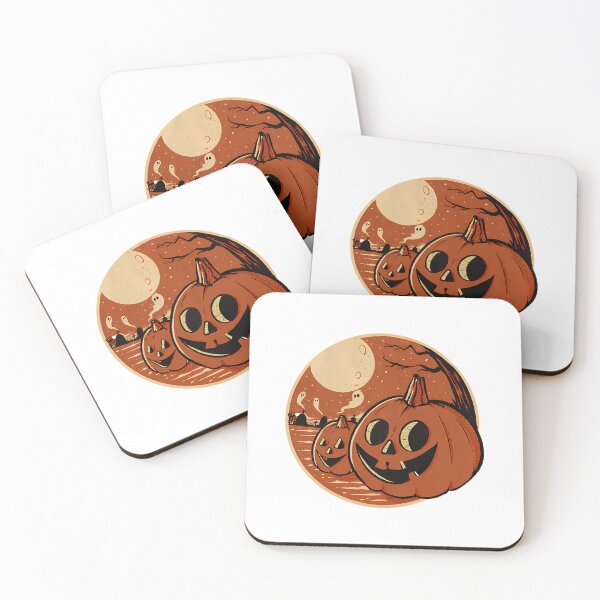 Item preview, Vintage Halloween Pumpkin Scene designed and sold by BusyIsaWork.