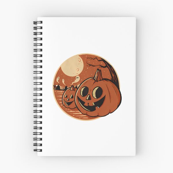 Item preview, Vintage Halloween Pumpkin Scene designed and sold by BusyIsaWork.