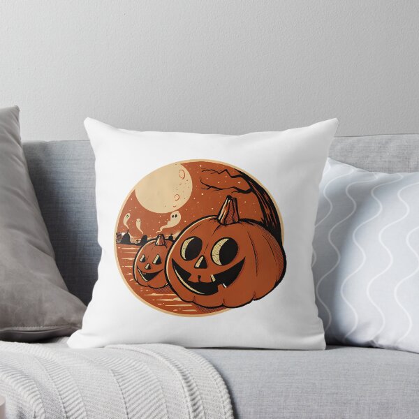 Item preview, Vintage Halloween Pumpkin Scene designed and sold by BusyIsaWork.