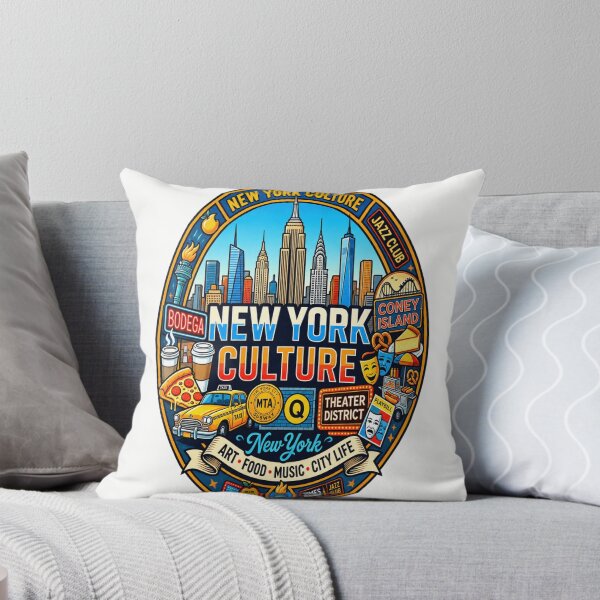 Item preview, New York Culture Retro Badge Art Sticker - NYC Icons and City Life designed and sold by BoomStickers18.