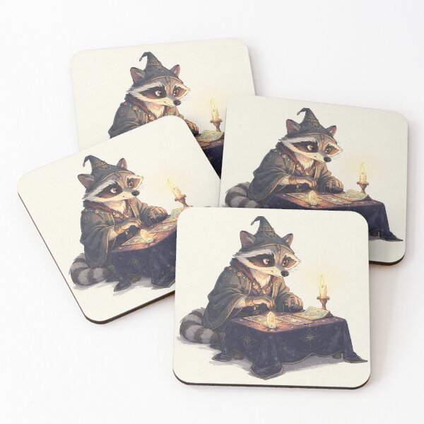 Item preview, The Raccoon Tarot Reader designed and sold by PictorialWhimsy.