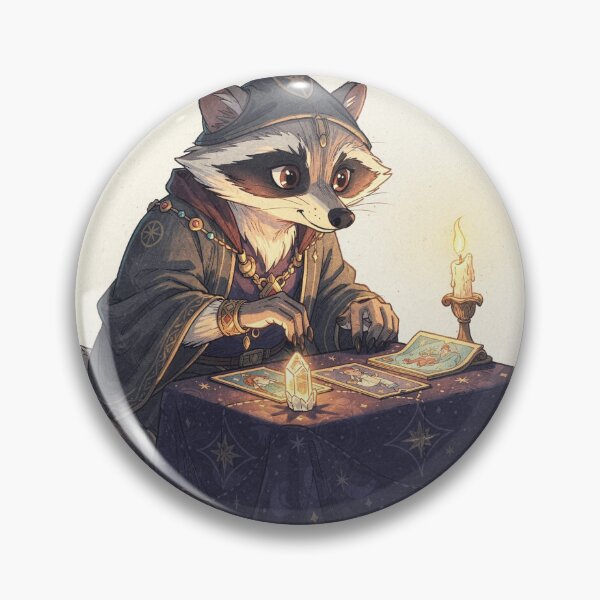 Item preview, The Raccoon Tarot Reader designed and sold by PictorialWhimsy.